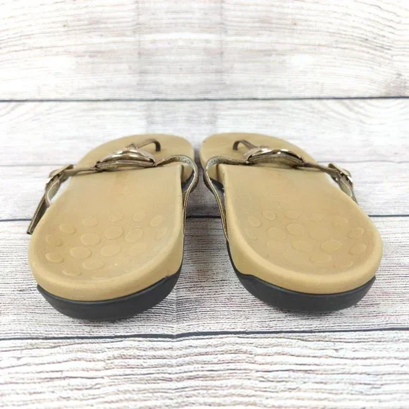 Vionic Womens Bronze 340 Karina Orthaheel Slip On Thong Sandal Size US 10 - Picture 4 of 8